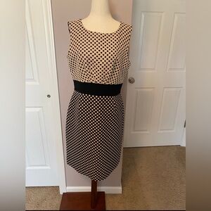 Tahari Arthur S. Levine Polka Dot Dress Size 8